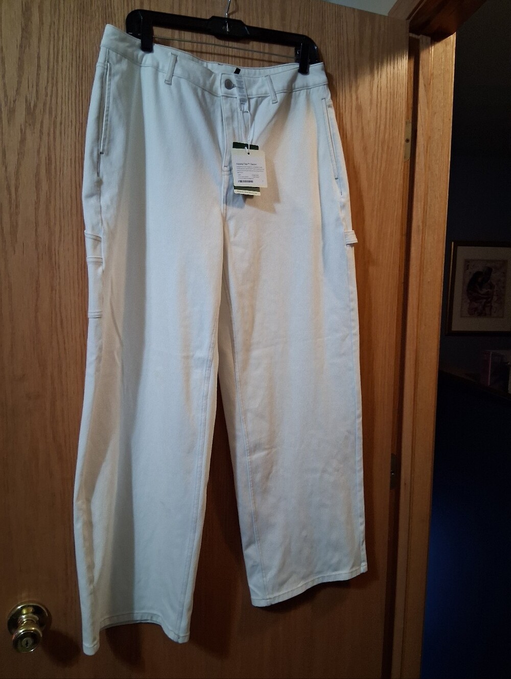 Halara Flex™ Denim collection pants, Large, 28 Inseam, NWT athleisure Denim Llke